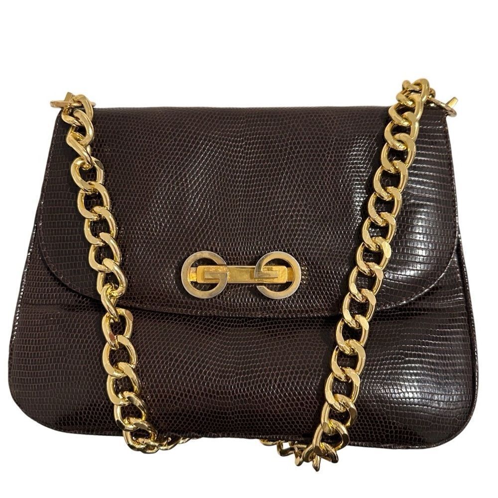 Gucci crocodile leather shoulder bag - Picture 4 of 16